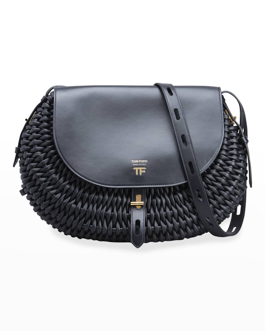 Whitney large woven leather convertible shoulder bag online