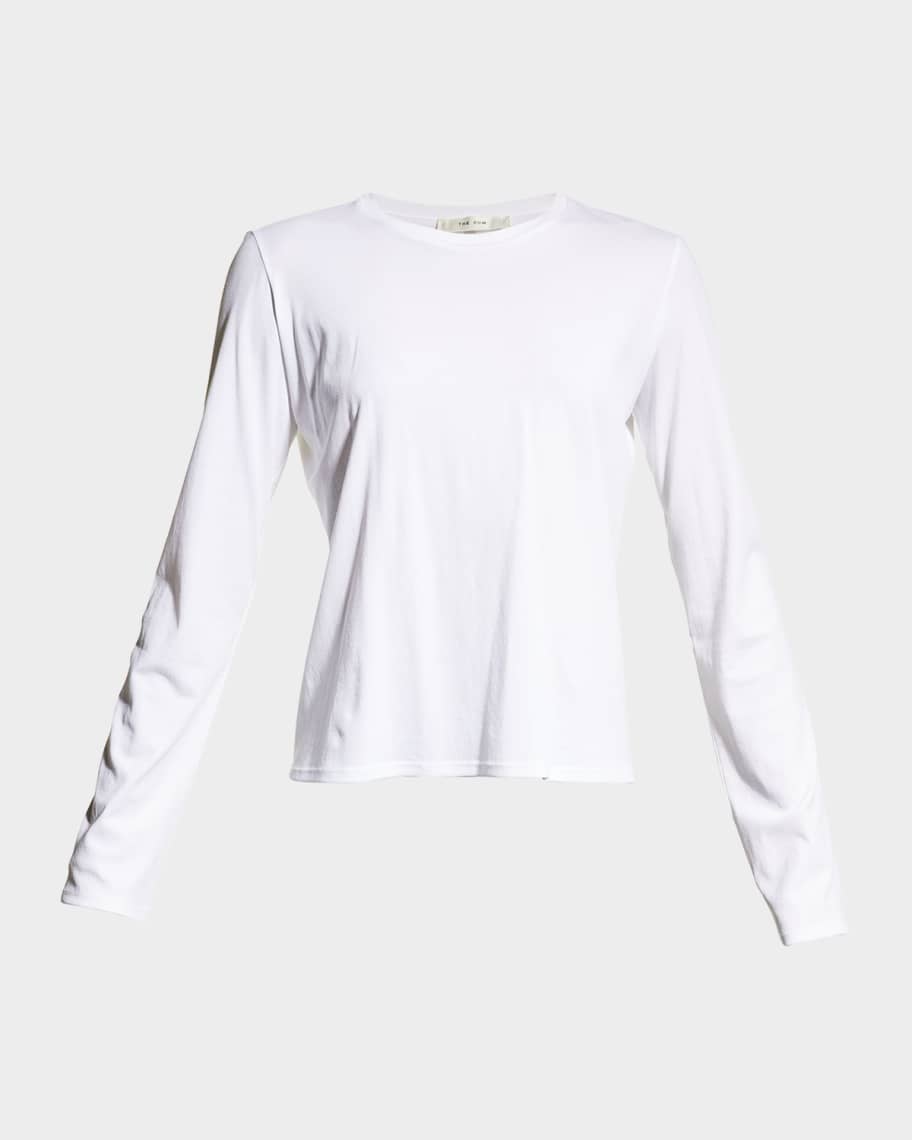 THE ROW Sherman Long-Sleeve Cotton Tee | Neiman Marcus