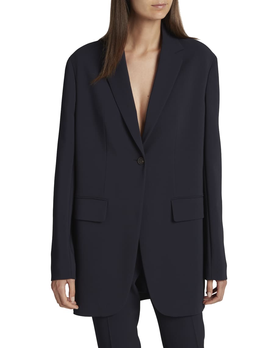 THE ROW THE ROW OBINE JACKET OBINE Rayon wool Single Viscose tailored jacket 5225 W1973 black XS