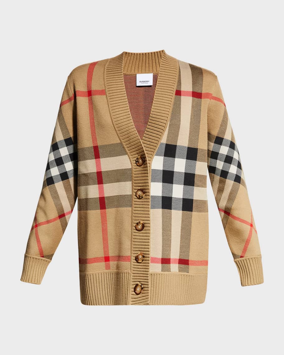 Burberry on sale reversible cardigan