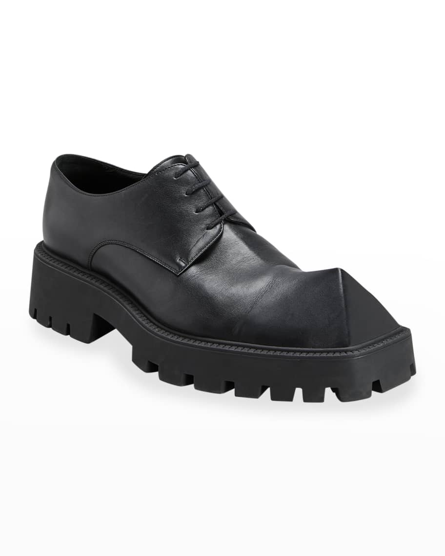 Balenciaga Men's Rhino Derby Shoes | Neiman Marcus