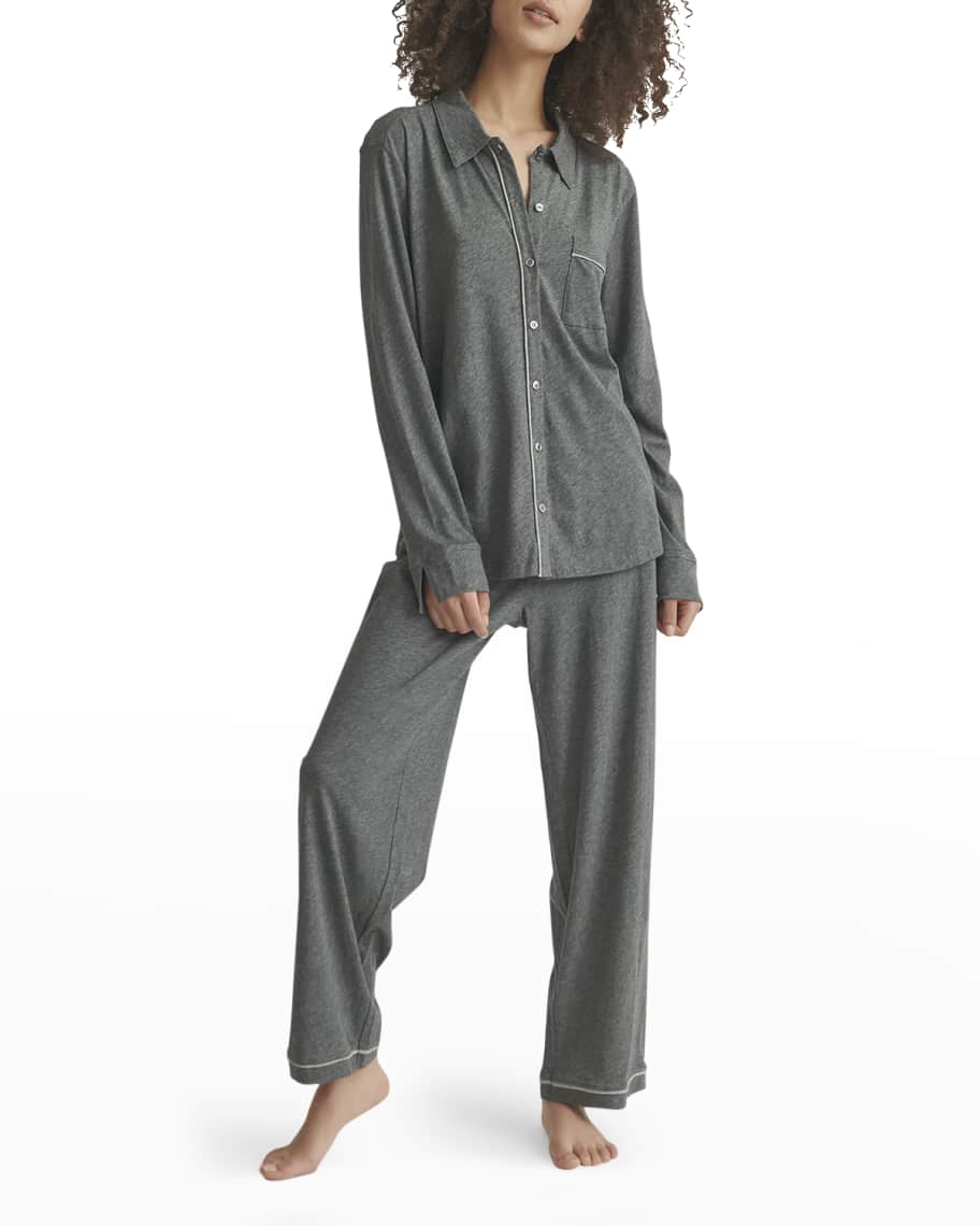 Cecilia organic Pima cotton-jersey pajama set