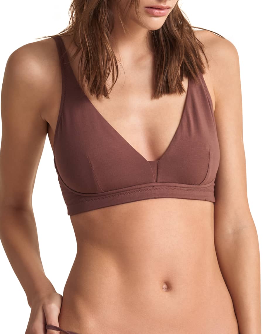 Skin Gracelyn Organic Cotton Jersey Bra Neiman Marcus