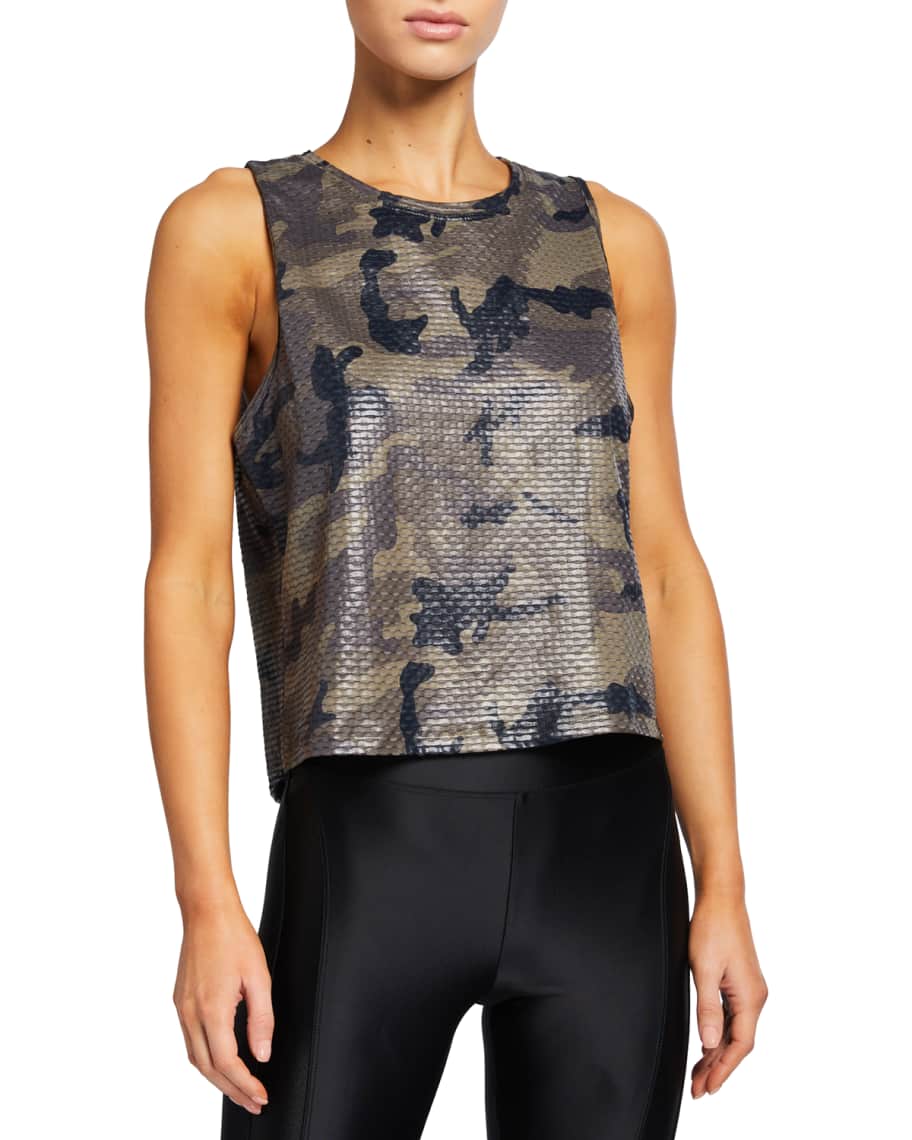 Koral Muscle Netz Camo Tank Top Neiman Marcus