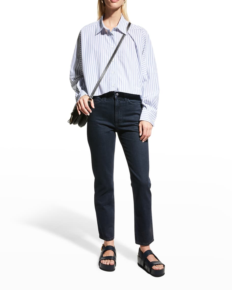 Mika Relaxed Straight Mid Rise Jeans