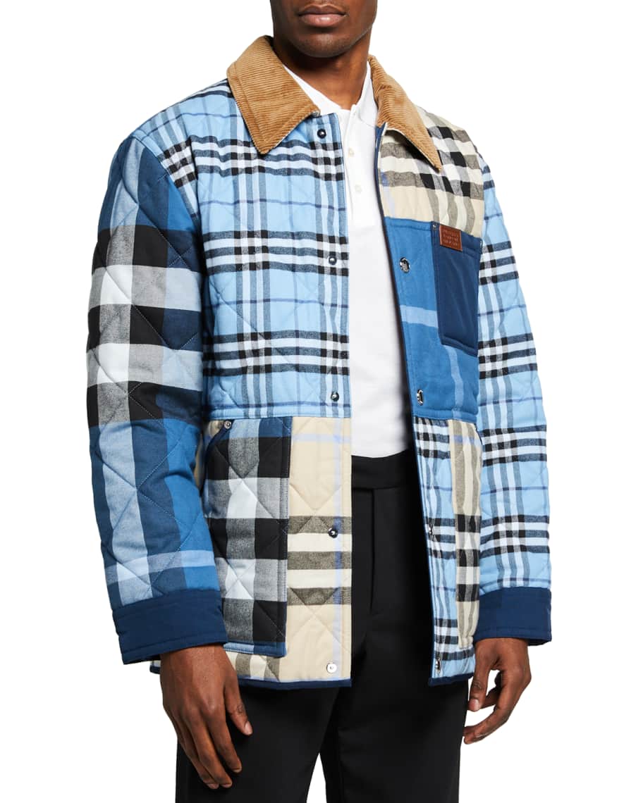 Burberry plaid jacket mens 2025