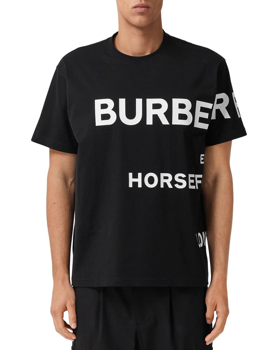 Burberry Men's Exploded Address Logo T-Shirt | Neiman Marcus
