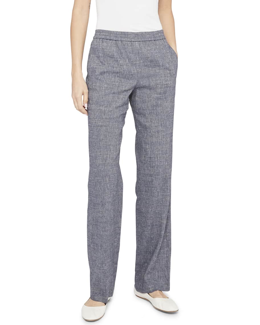 Theory linen sales pull on pants