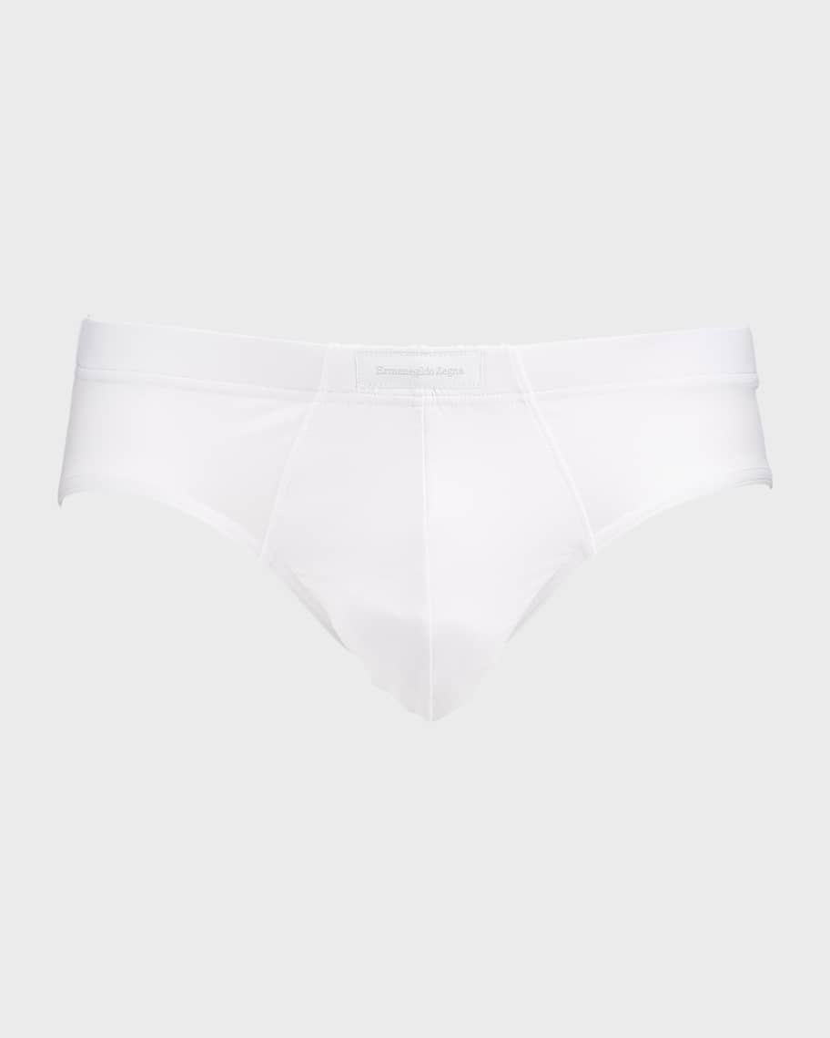 ZEGNA Men's Micromodal Solid Stretch Briefs