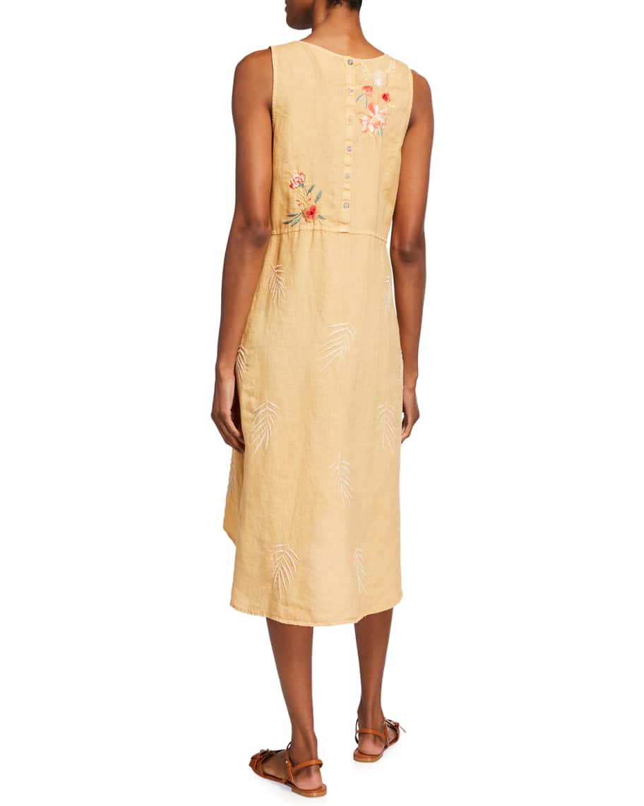 johnny was caspian linen drape top