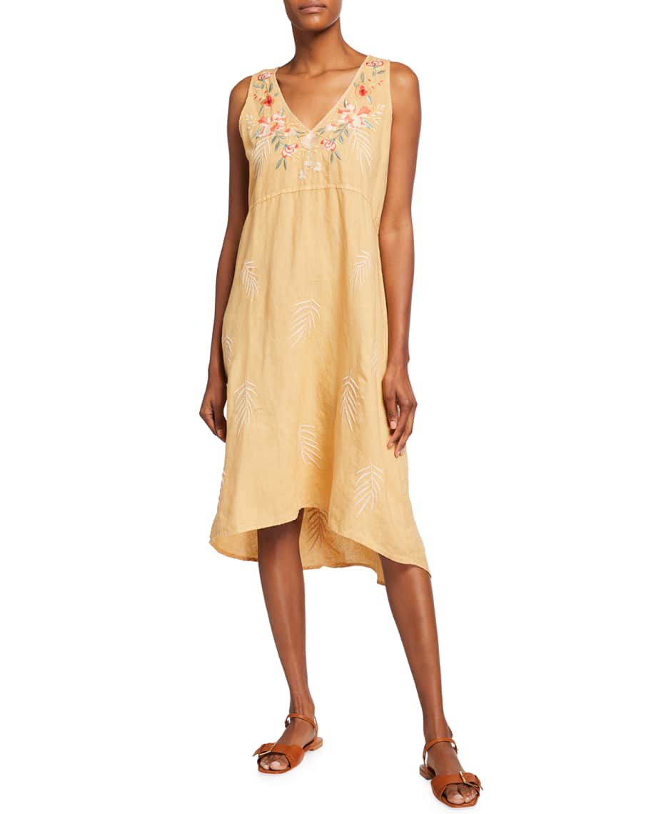 johnny was caspian linen drape top