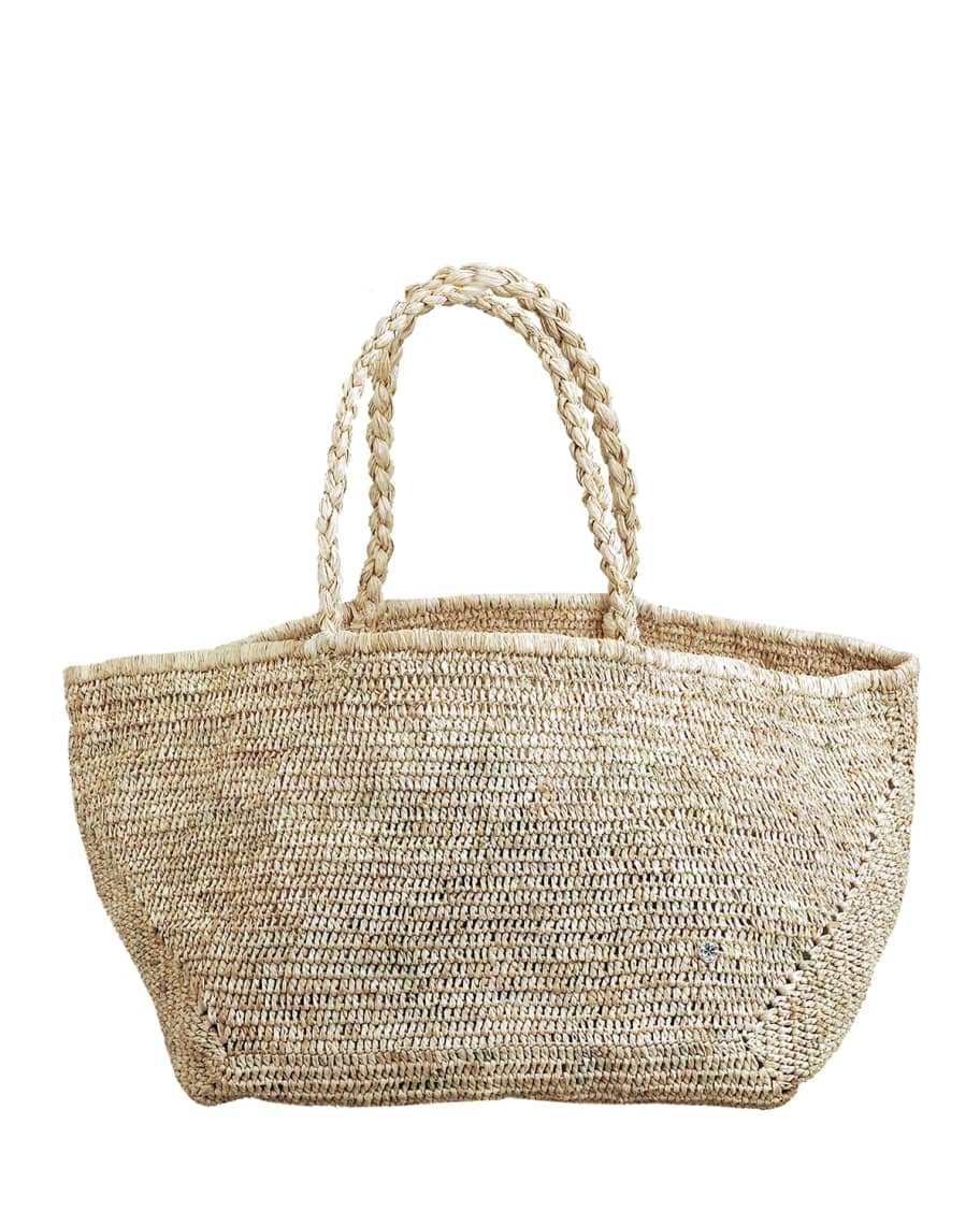 florabella Small Napa Lux Bag in Natural & Gold - Tan. Size all.