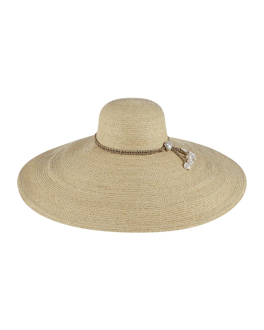 Flora Bella Rejina Wide-Brim Raffia Sun Hat | Neiman Marcus display picture 1