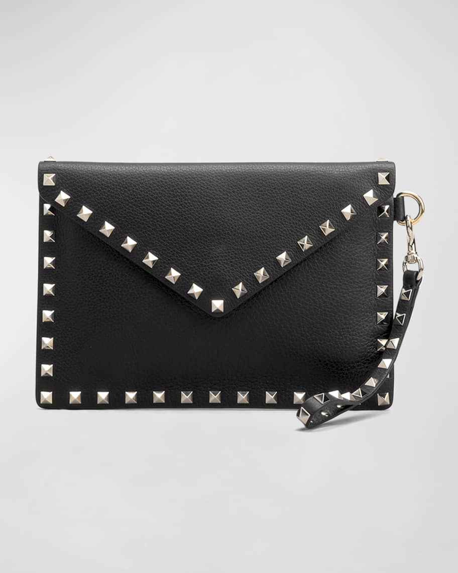 Valentino Garavani Rockstud V Flap Pouch Clutch Bag Neiman Marcus