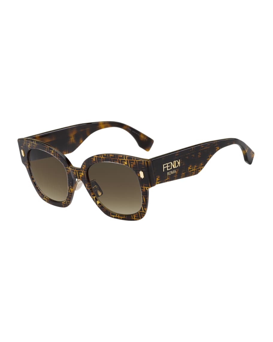 Fendi Oversized Round Acetate Sunglasses Neiman Marcus