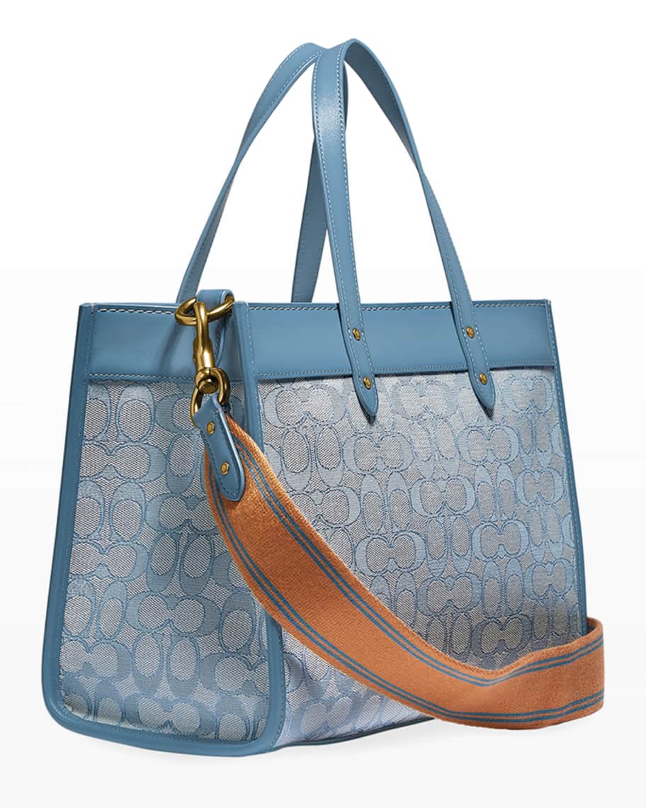 Coach 1941 Field 30 Signature Monogram Jacquard Tote bag | Neiman Marcus