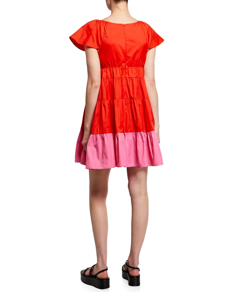 STAUD Corsica Mini Babydoll Dress | Neiman Marcus