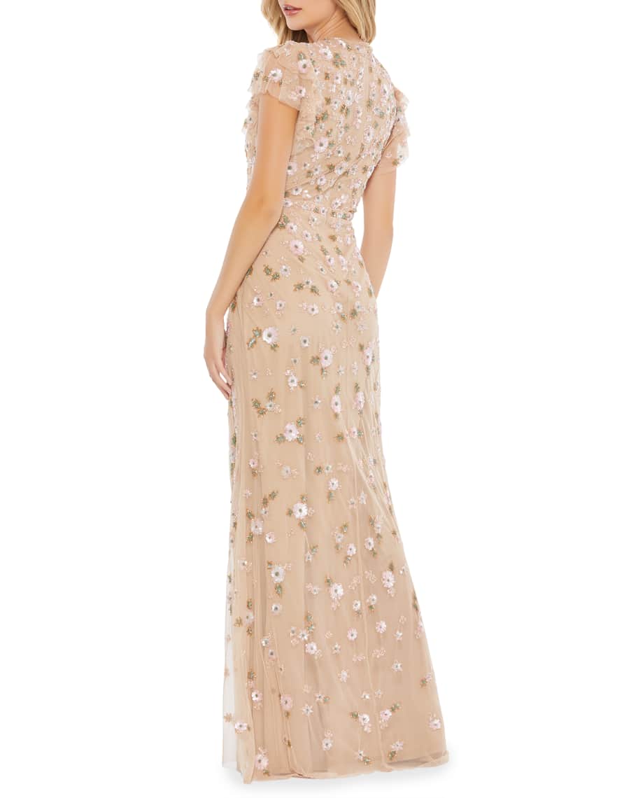mac duggal column gown
