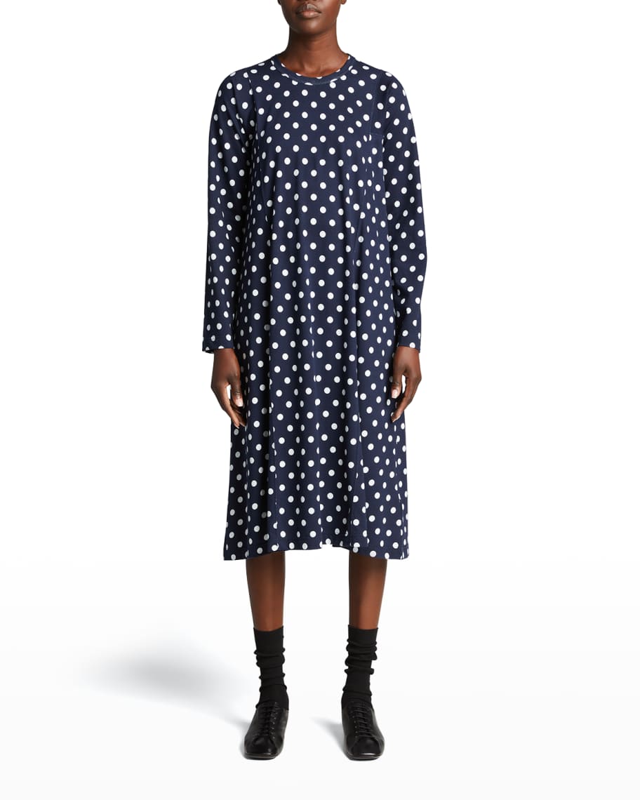Comme des Garcons Comme des Garcons Polka Dot Printed Midi Dress