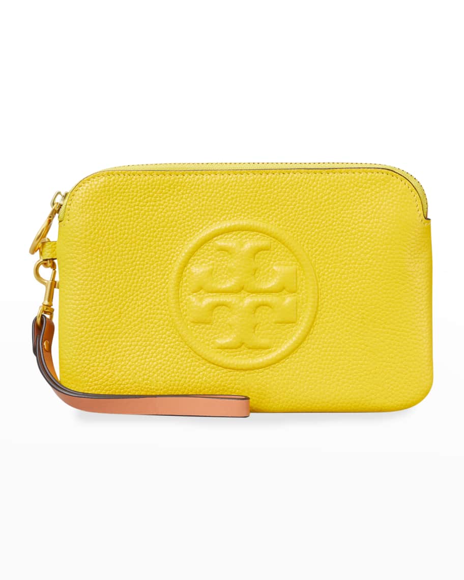 Tory Burch Perry Bombe Colorblock Leather Wristlet | Neiman Marcus