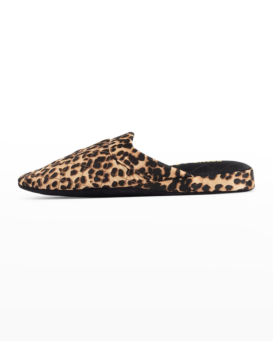 Patricia Green Jackie Quilted Satin Slippers | Neiman Marcus