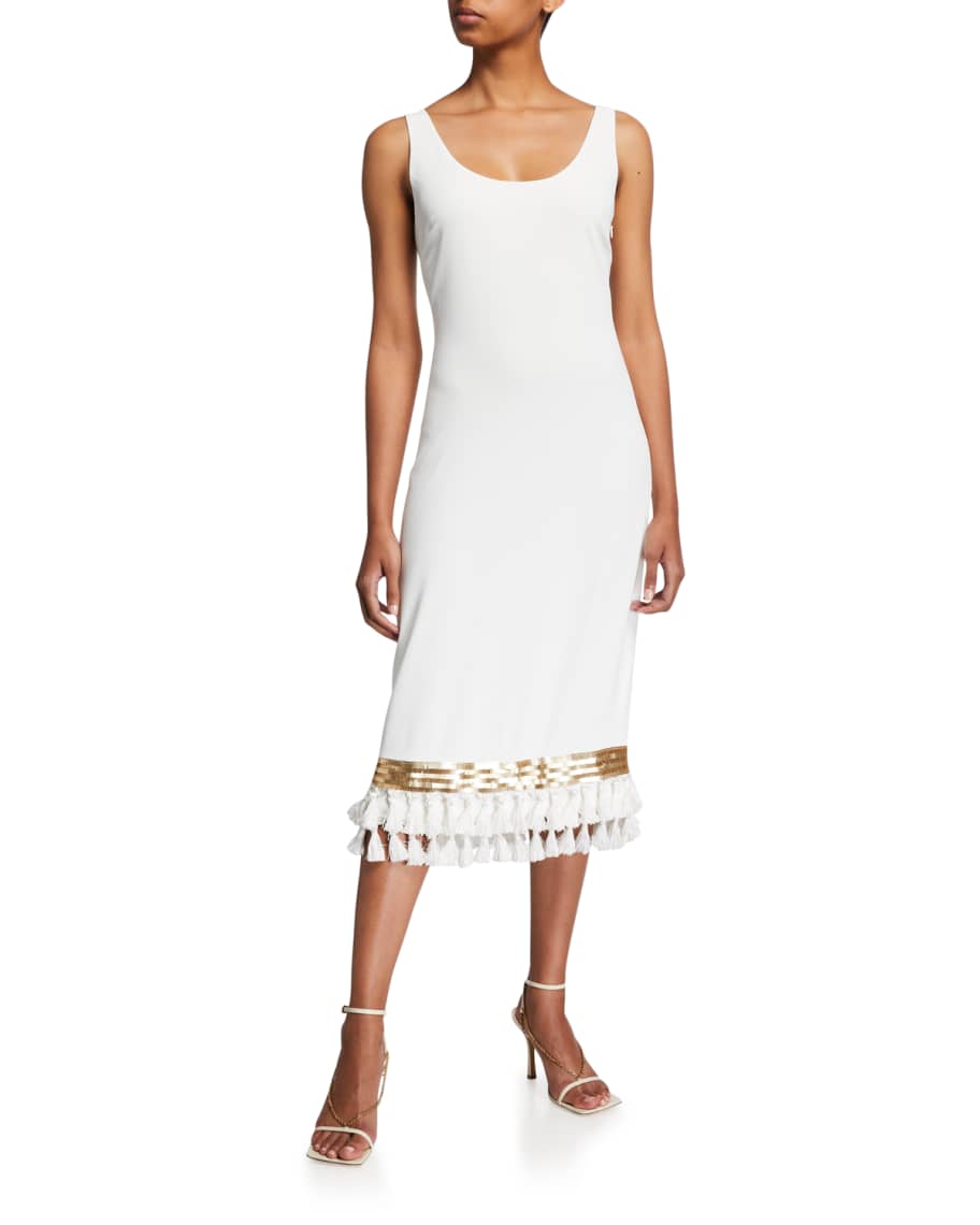 Mestiza New York Va Va Voom Tassel Hem Midi Dress Neiman Marcus