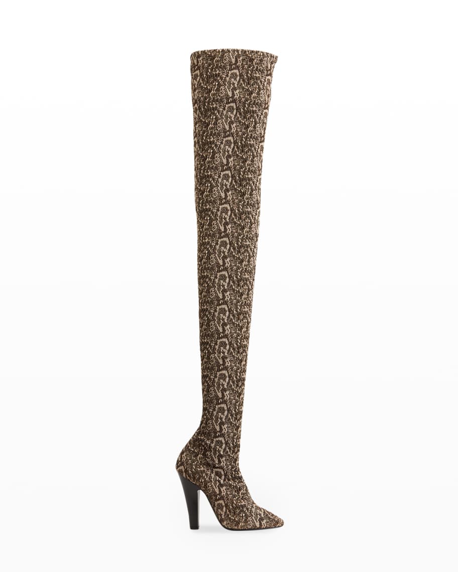 Fabric over the knee boots top