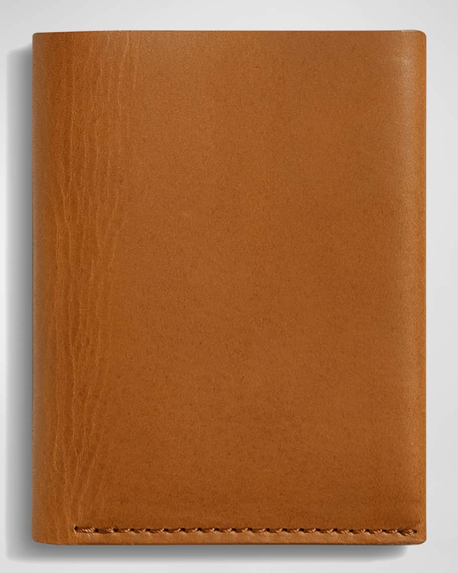 Image 3 of 3: Men's Vachetta Leather Utility Card Wallet