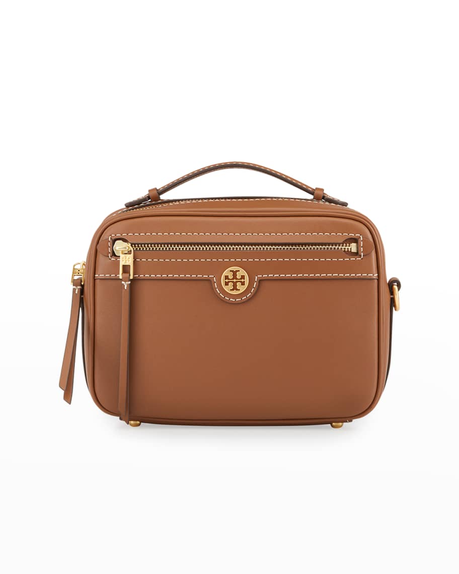 Tory Burch T Monogram Leather Camera Crossbody Bag | Neiman Marcus