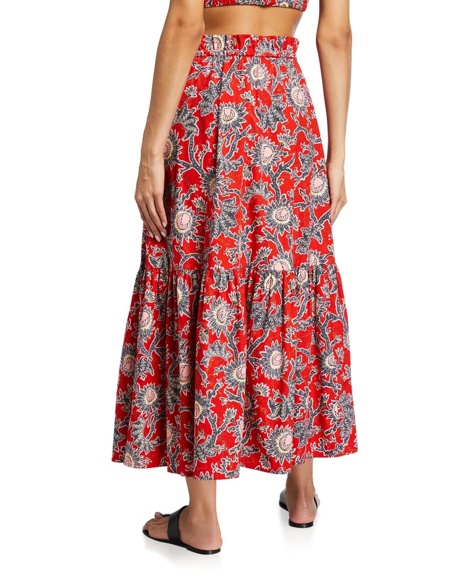 A.L.C. Francis Printed High-Waist Skirt | Neiman Marcus