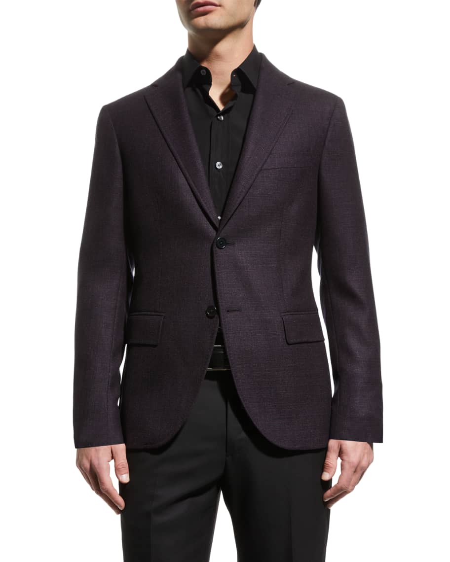 Santorelli Men's Solid Wool Sport Jacket Neiman Marcus
