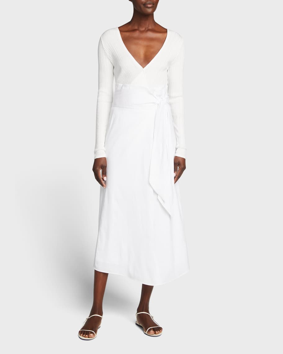 Vince sales linen skirt