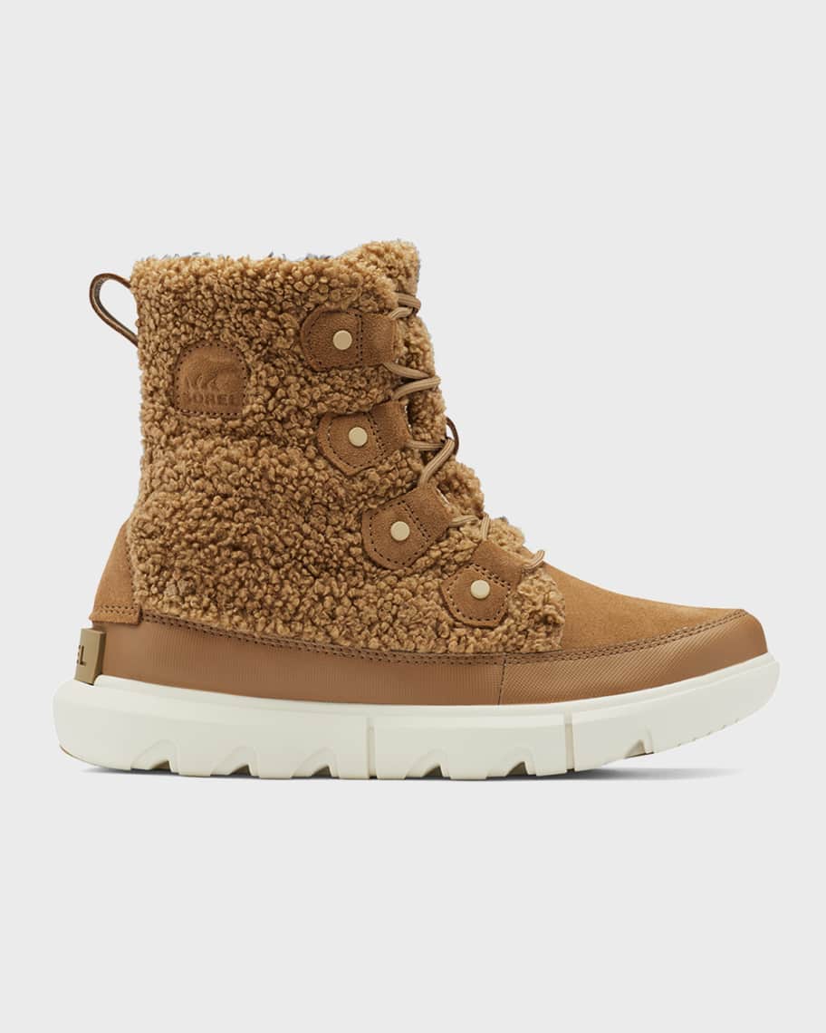 Sorel Explorer II Joan FauxFur Lace Boots Neiman Marcus