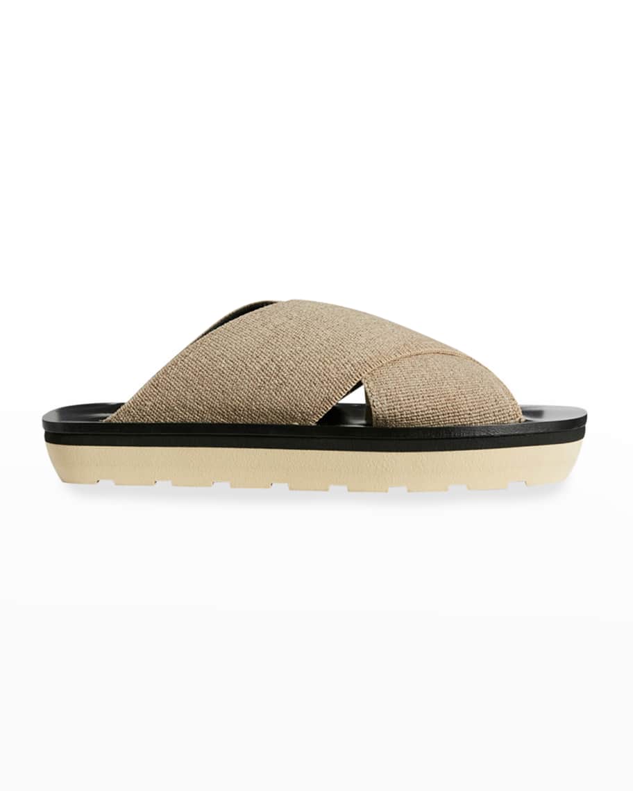 Elastic slide sandals new arrivals