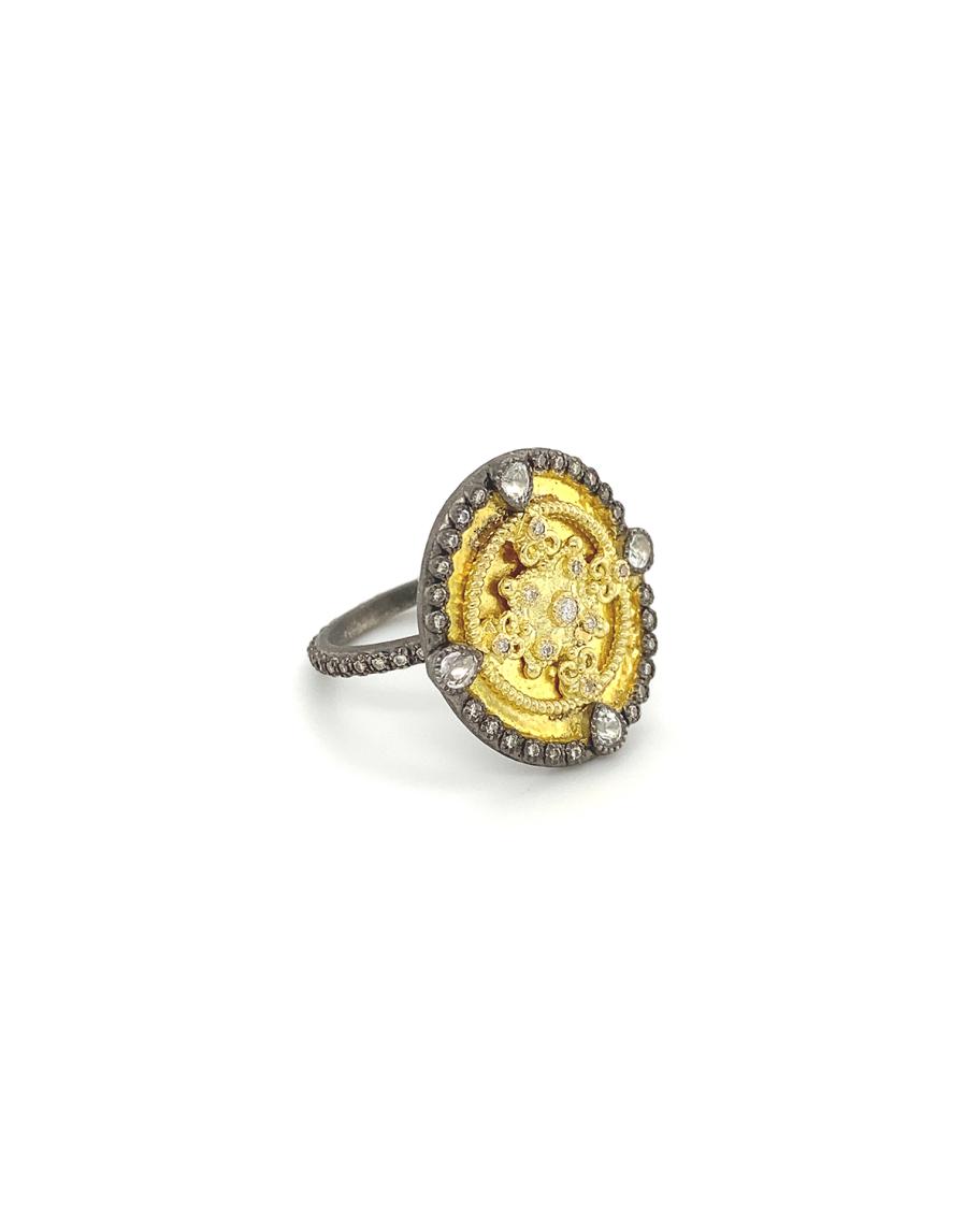 Armenta Old World Shield Ring | Neiman Marcus