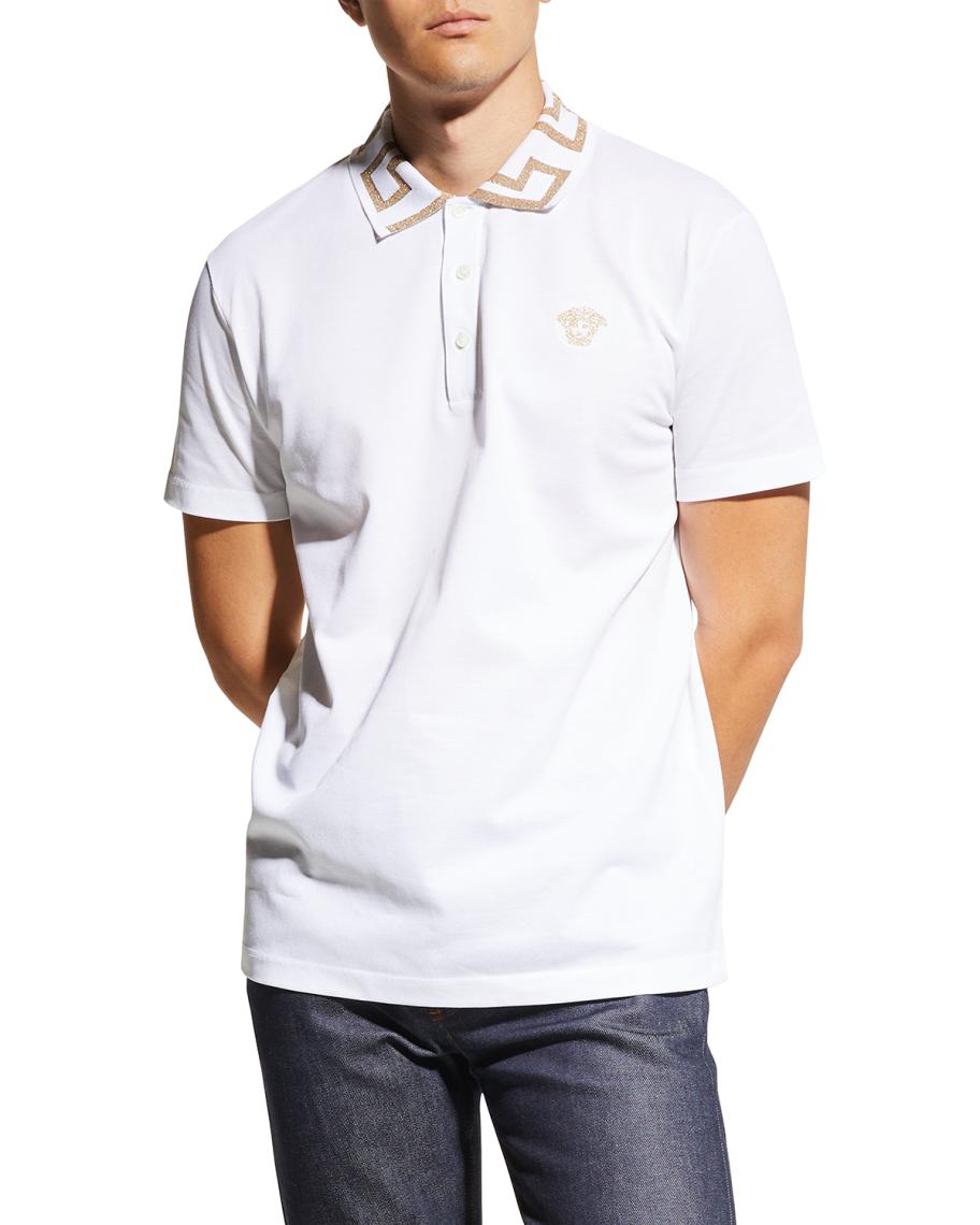 versace greca collar polo shirt