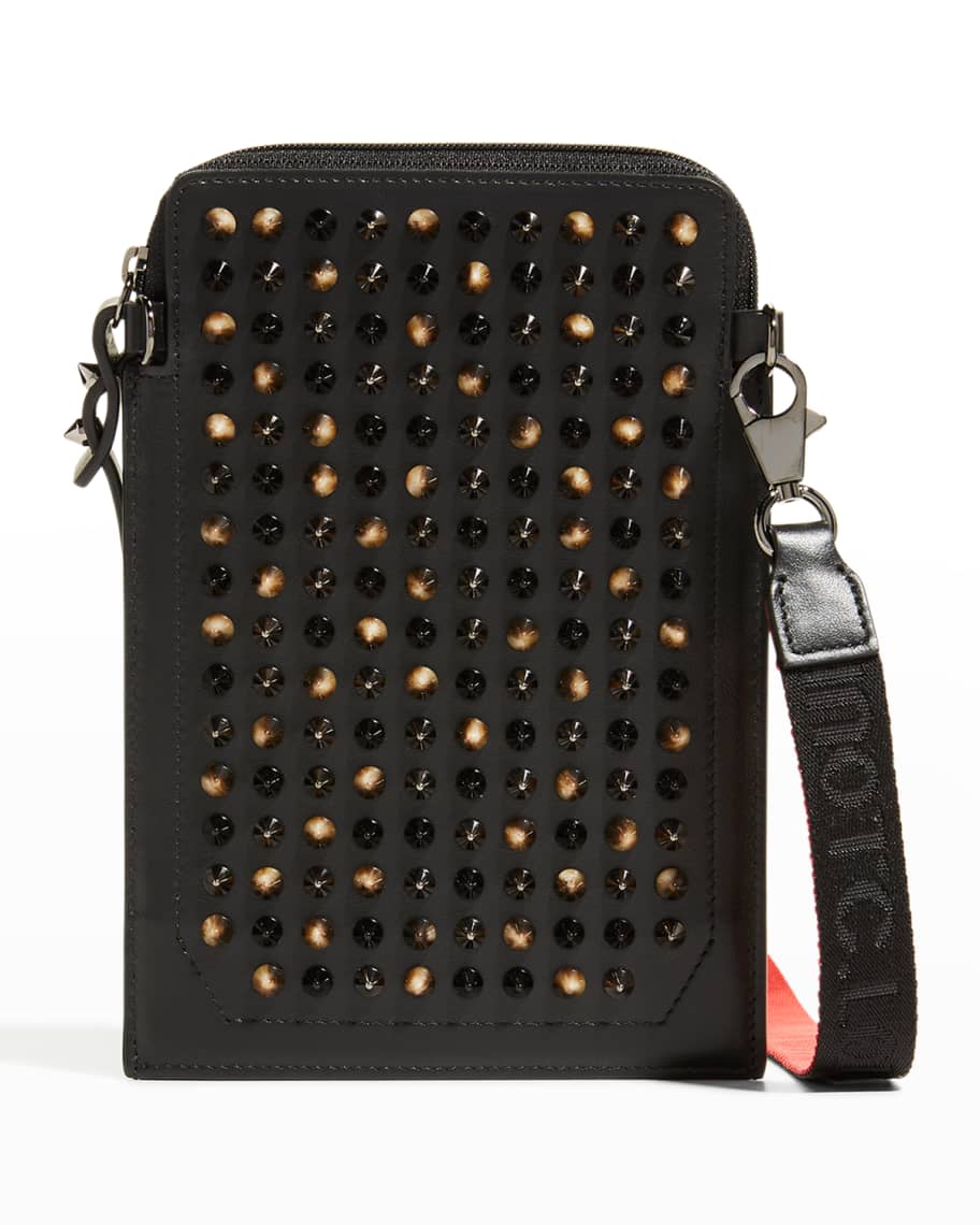 Christian Louboutin Men s Loubilab Spiked Crossbody Bag Neiman Marcus