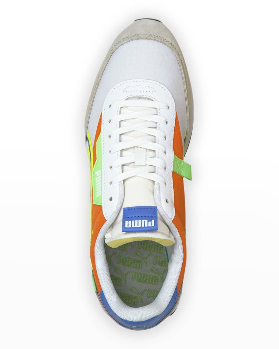 Puma Men S Future Rider Twofold Sd Pop Colorbock Trainer Sneakers Neiman Marcus