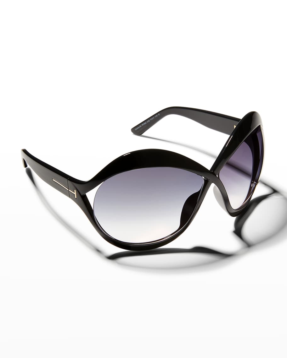 TOM FORD Carine Cross-Bridge Acetate Butterfly Sunglasses | Neiman Marcus