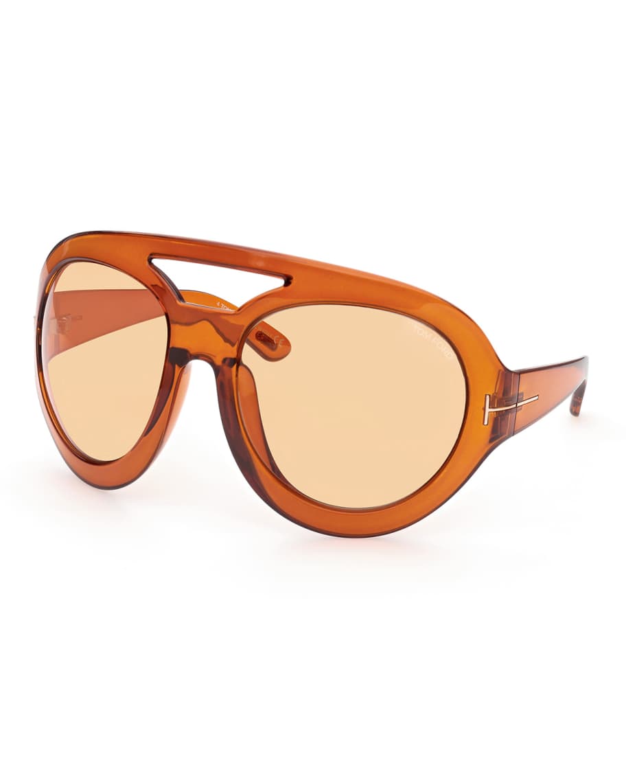 TOM FORD Serena Acetate Aviator Sunglasses | Neiman Marcus