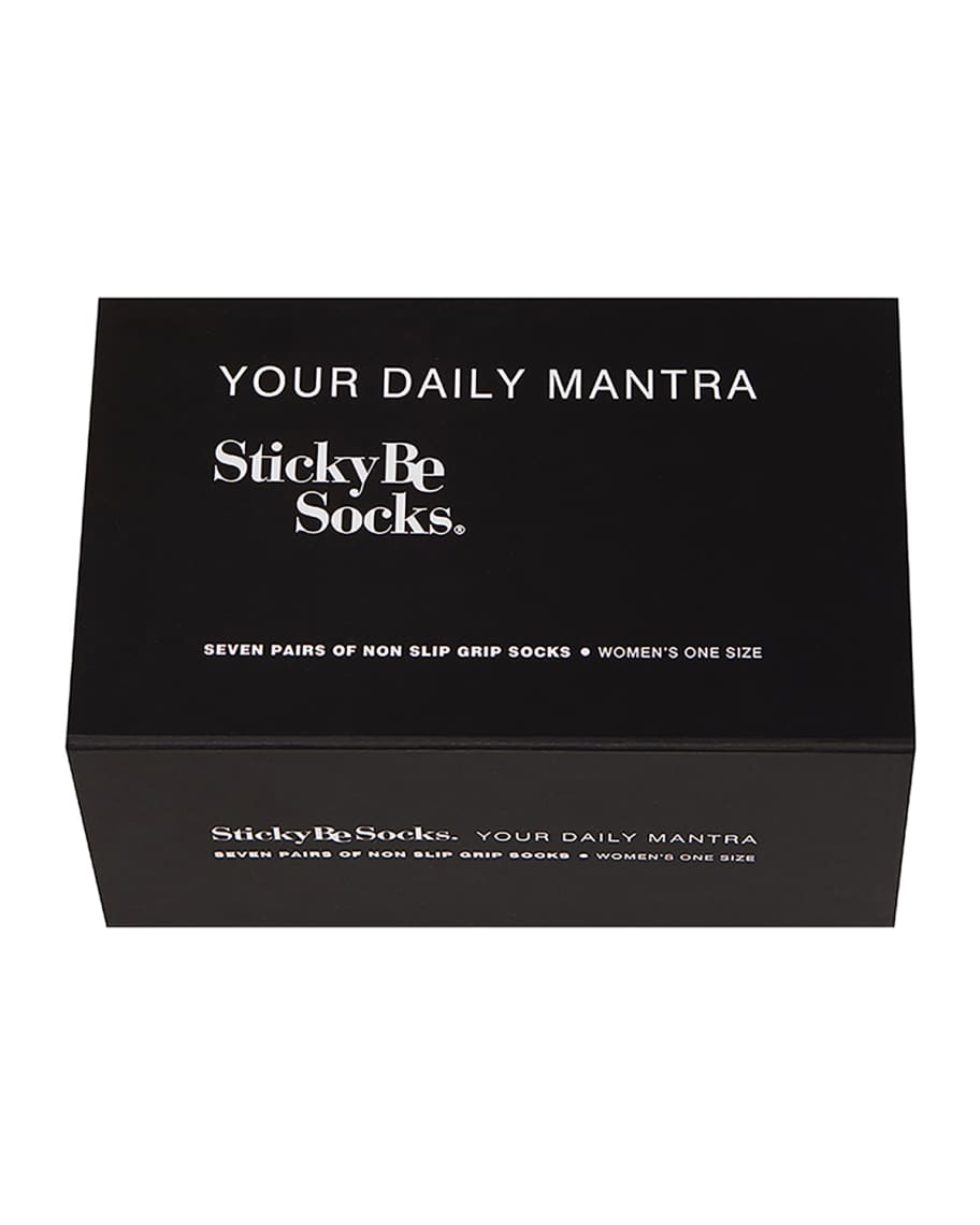Sticky Be Socks Your Daily Mantra 7-Pack Sock Set