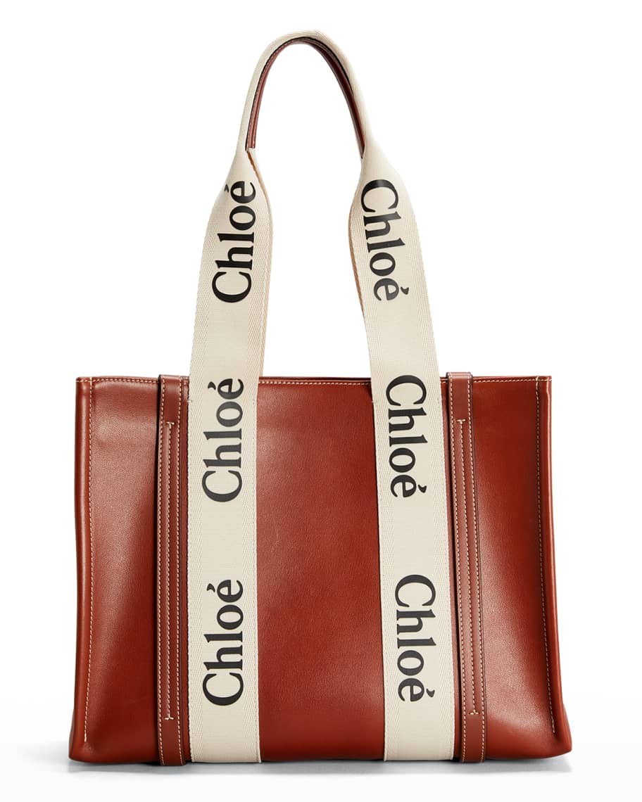 Chloé Medium Woody Logo Tote Bag - Farfetch