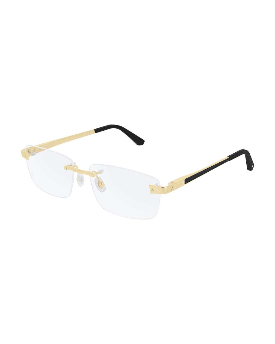 Cartier Men s Rimless Metal Optical Frames Neiman Marcus