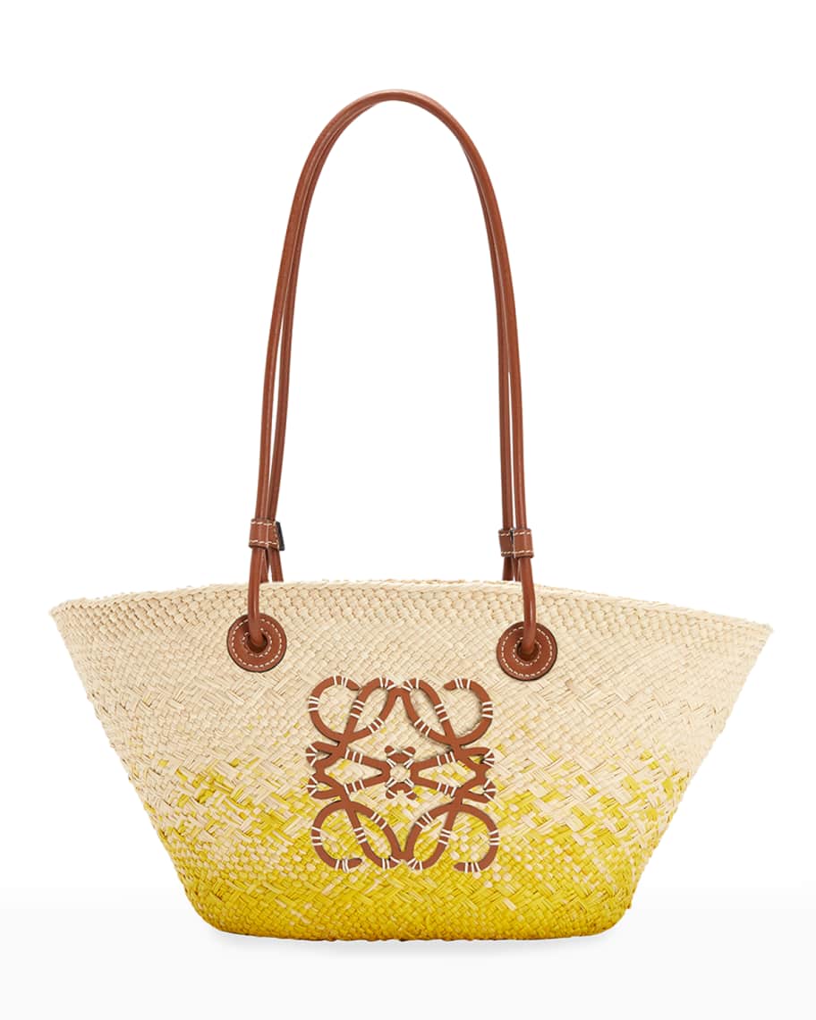 トートバッグ Loewe Paula'S Ibiza Borsa Anagram Basket Piccola In Rafia Paula's Ibiza Anagram Small basket bag in beige - Loewe