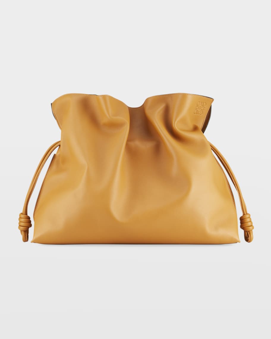 Flamenco knot leather tote deals