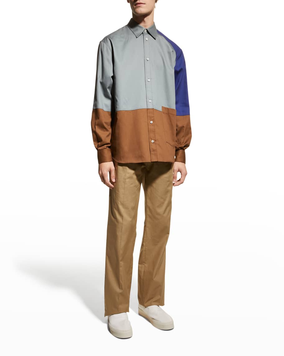 Loewe Men's Colorblock Sport Shirt | Neiman Marcus