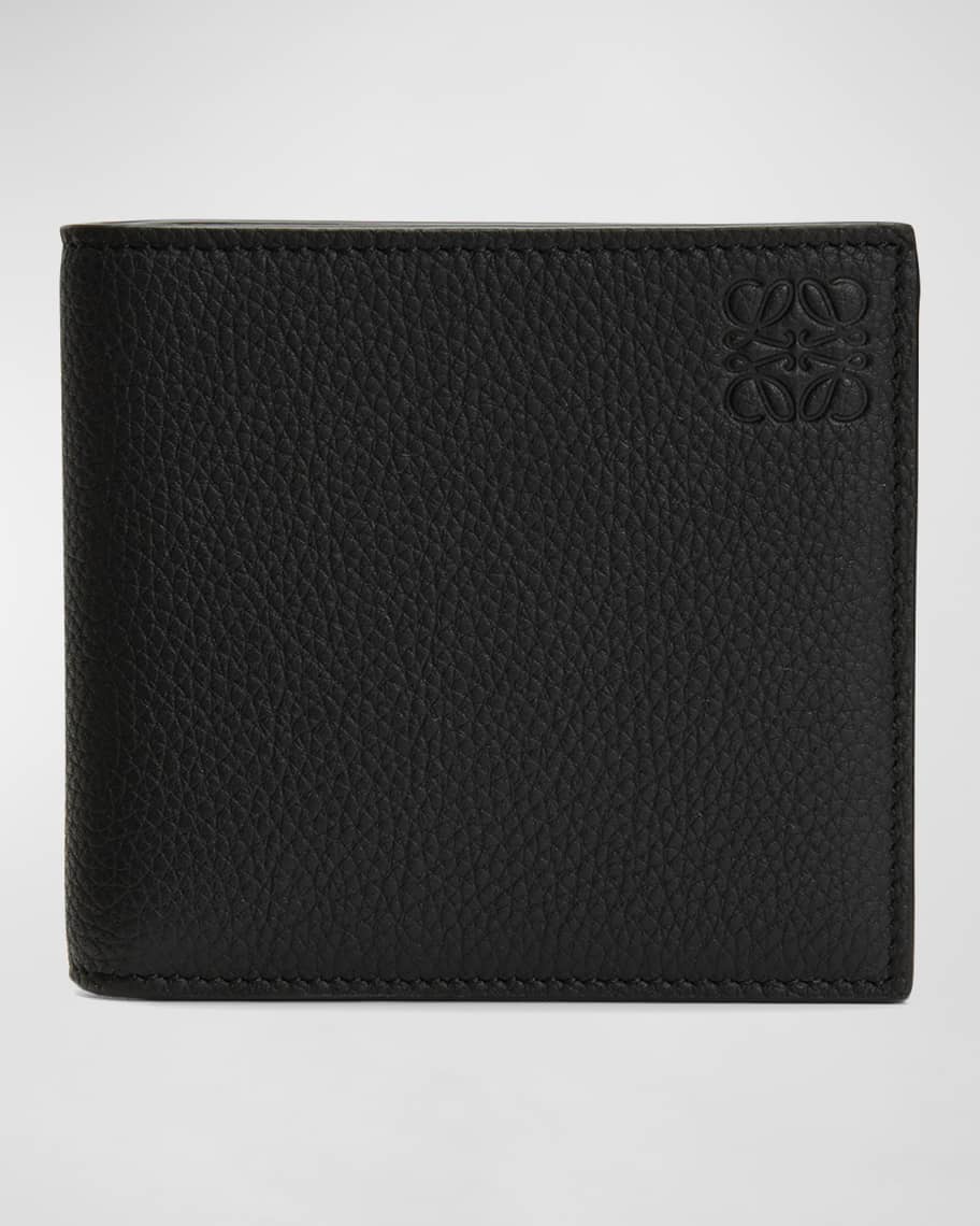 Loewe Men's Debossed Anagram Leather Bifold Wallet | Neiman Marcus