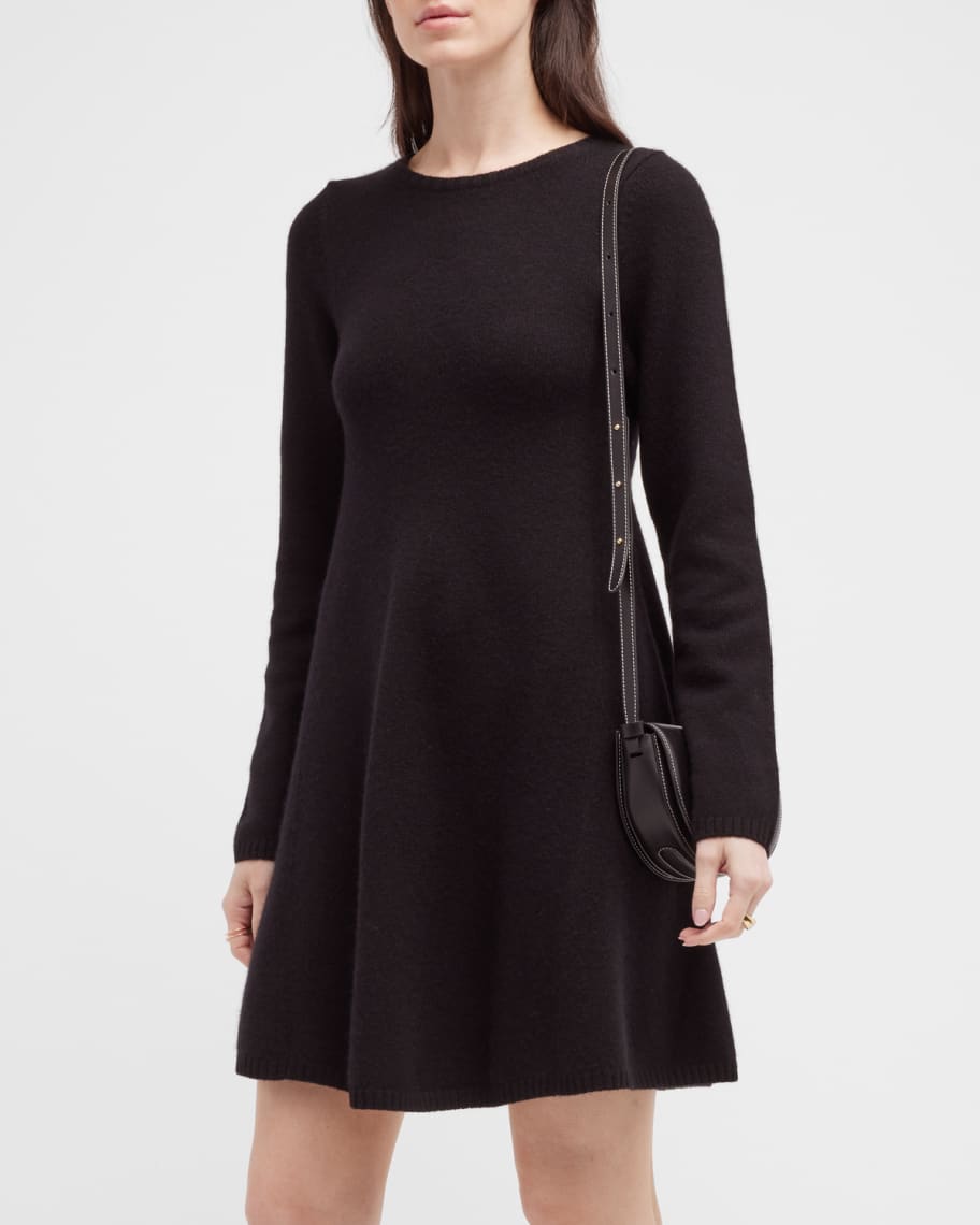 Khaite Fleurine Cashmere Mini Dress | Neiman Marcus