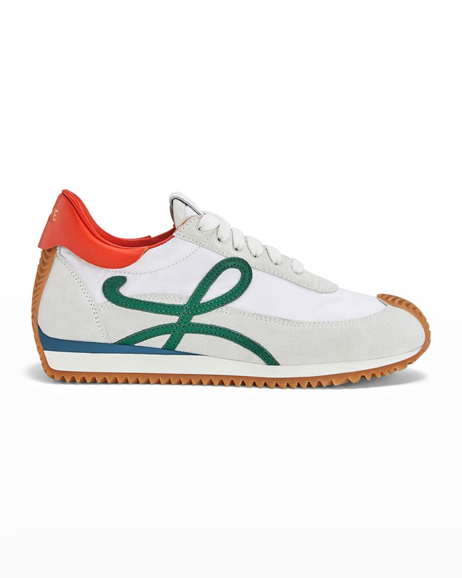 LOEWE Men's x Paula Ibiza Flow Colorblock Mix-Leather Runner Sneakers ...