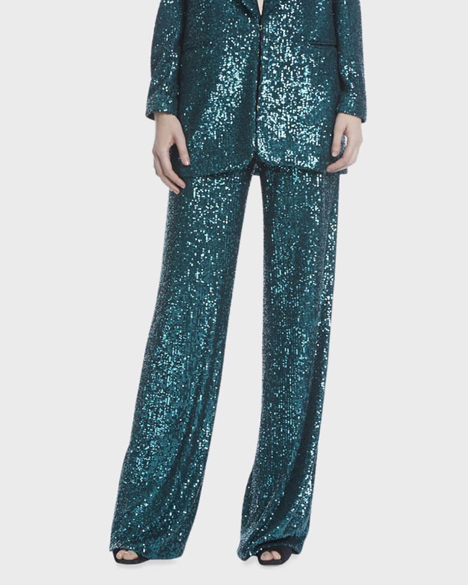 sequin pant suit